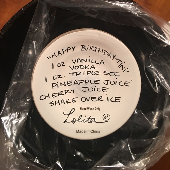 Lolita Happy Birthday Martini Glass - Picture 5 of 5